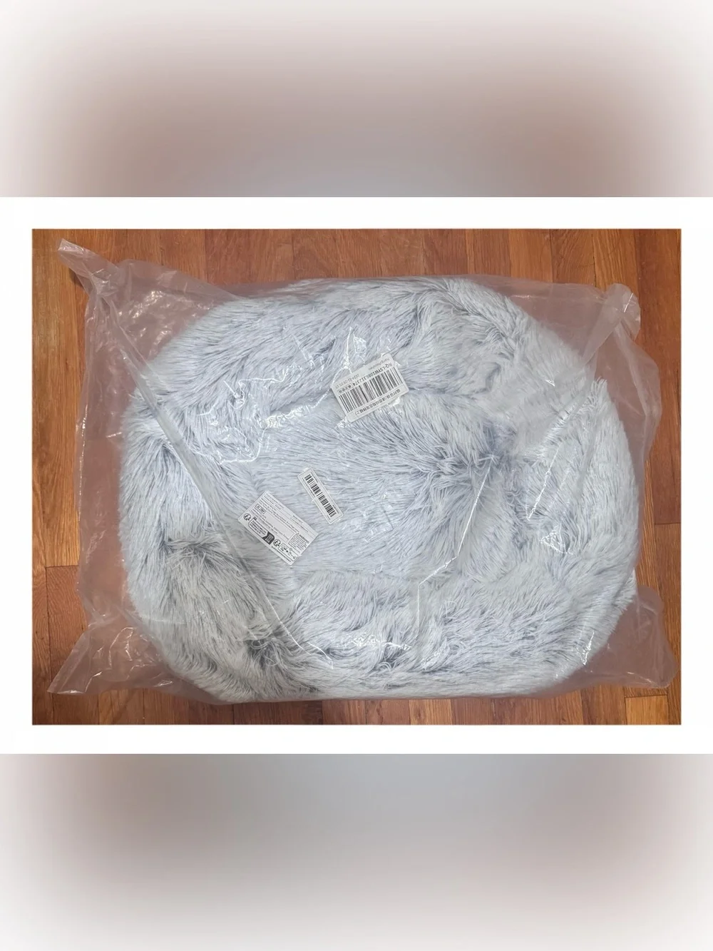 Round Plush Fluffy Pet Bed